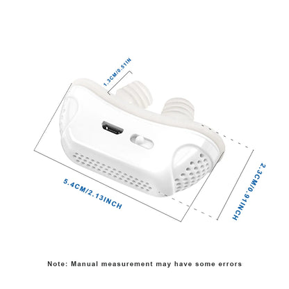 Anti Snoring Devices Upgraded Adjustable Wind Speed Electric Snoring Solution Snore Reducing anti Snore Stopper Blue