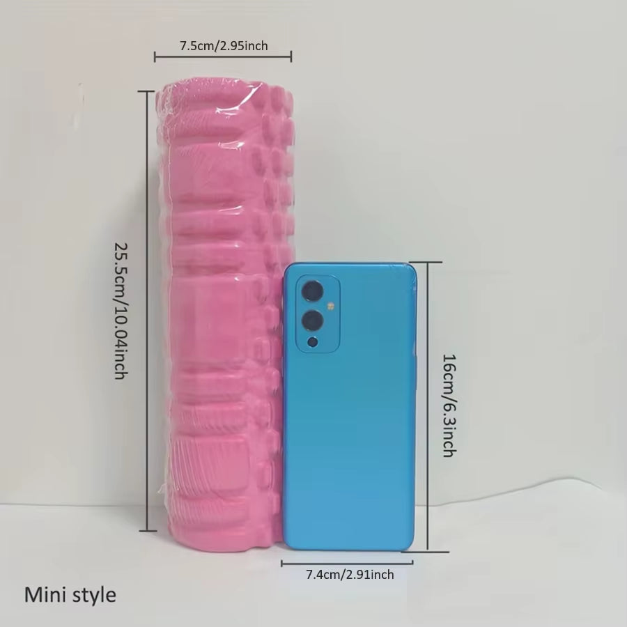 Mini Foam Roller Yoga Column Gym Fitness Pilates Foam Roller Exercise Back Massage Roller Body Stretching Fitness Massage 25.5Cm