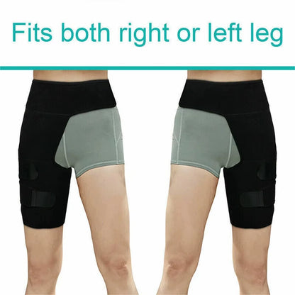 Hip Brace Thigh Compression Sleeve, Hamstring & Groin Compression Support Wrap for Hip Pain Relief, Sciatica,Quad Muscle Strains