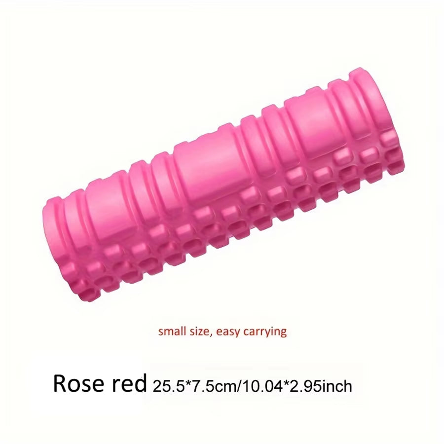 Mini Foam Roller Yoga Column Gym Fitness Pilates Foam Roller Exercise Back Massage Roller Body Stretching Fitness Massage 25.5Cm