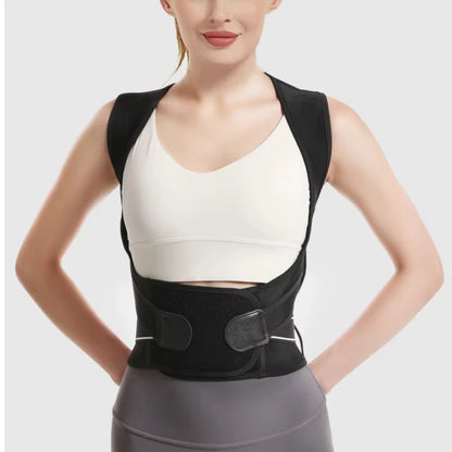 Shoulder Back Posture Corrector Support Belt with Adjustable Lumbar and Stretcher Training
